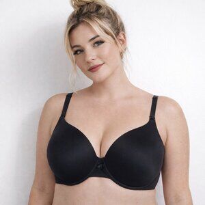 NWT 34D black bra. Vanity Fair Illumination full coverage criss cross straps.